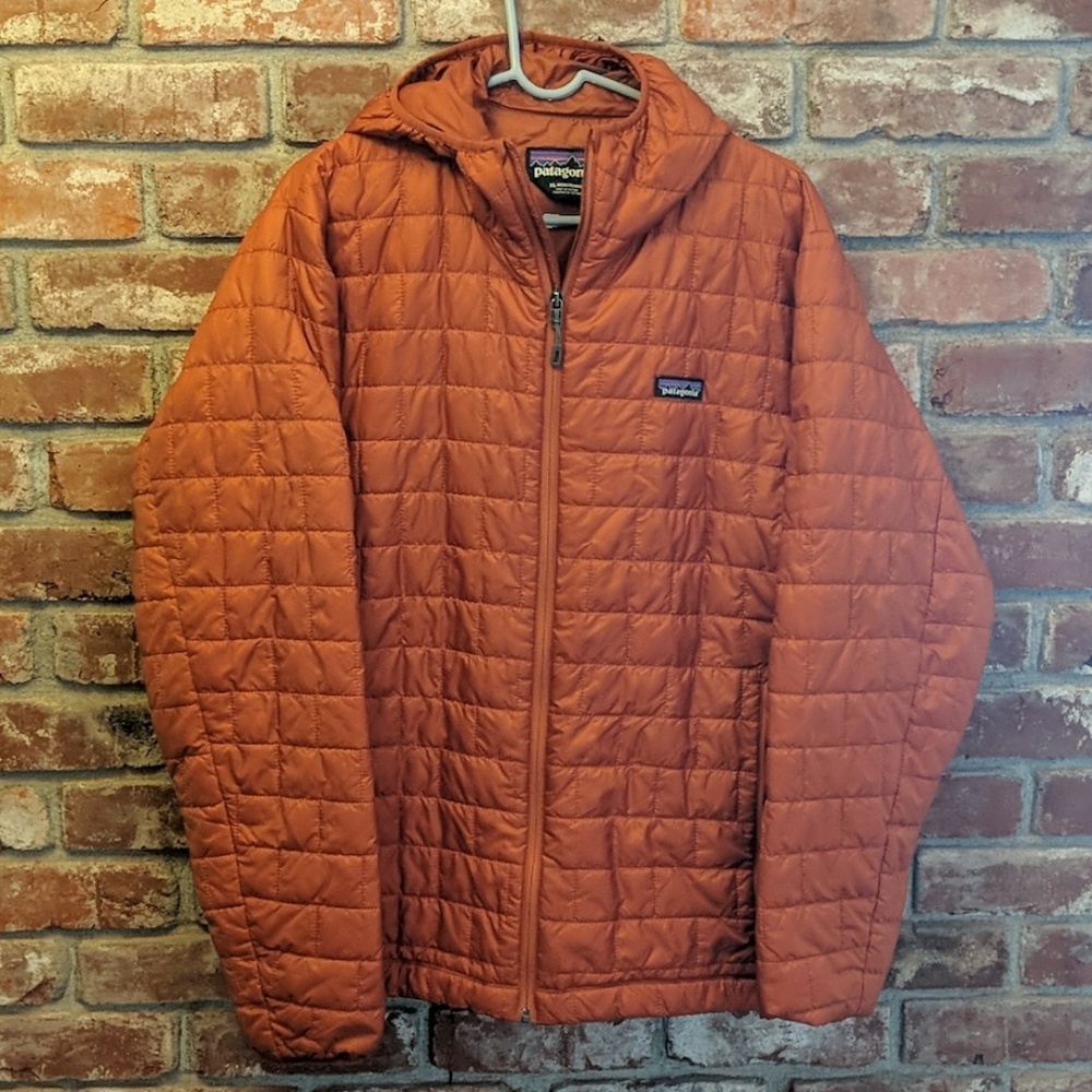 XL Men's Orange Patagonia Puffy